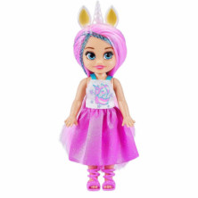 Imagen muñeca sparkle girlz mini princesas unicornio 11cm