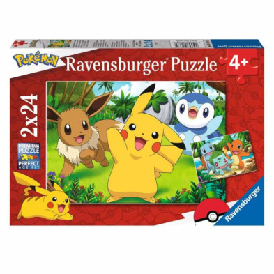 Imagen puzzle pokémon 2x24 piezas ravensburger