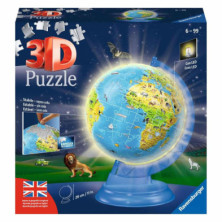 Imagen puzzle 3d globo con luz 180 piezas ravensburger