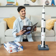 imagen 4 de puzzle 3d apollo saturn v rocket 440 piezas ravens