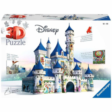 imagen 1 de puzzle 3d castillo disney 216 piezas ravensburger