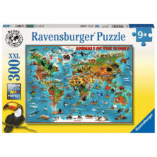 Imagen puzzle animales del mundo 300 piezas xxl ravensbur