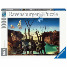 Imagen puzzle dalí: cosnes que se reflejan como e 1000 pe