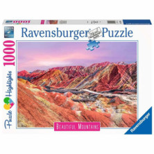 Imagen puzzle montañas arcoíris 1000 piezas