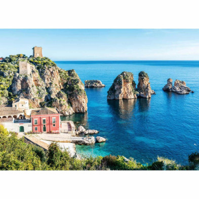 imagen 1 de puzzle faraglioni de scopello 1000 piezas