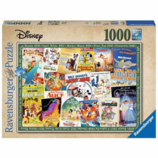 Imagen puzzle disney películas vintage 1000 piezas
