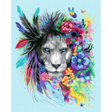 imagen 1 de creart león kit para pintar