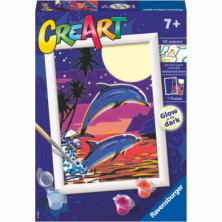 Imagen creart delfines juguetones kit para pintar