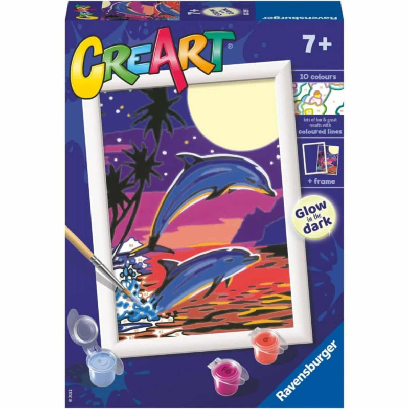 Imagen creart delfines juguetones kit para pintar