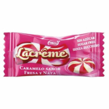 Imagen caramelo la creme fresa sin azúcar bolsa 900grs