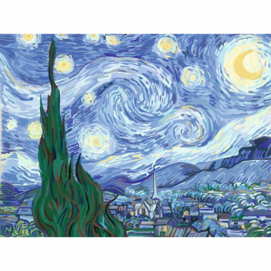 imagen 1 de creart van gogh la noche estrellada kit para