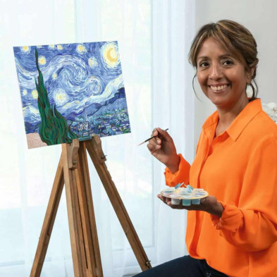 imagen 4 de creart van gogh la noche estrellada kit para