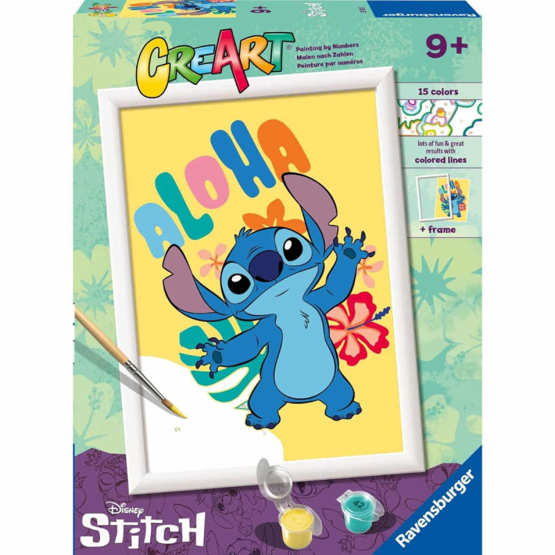 Imagen creart aloha stitch disney kit para pintar