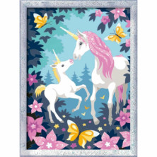 imagen 1 de creart unicornios glitter kit para pintar