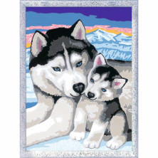 Imagen 1 creart siberian huskies serie d ravensburger