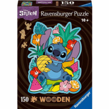 Imagen puzzle de madera stitch disney 150 piezas ravensbu