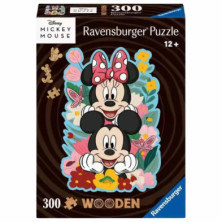 Imagen puzzle de madera mickey disney 300 piezas ravens