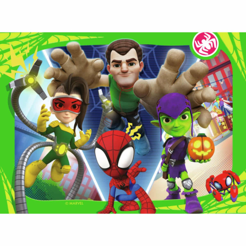Puzle 4 en 1 Spidey y Sus Increíbles Amigos 72 Piezas Ravensburger ...