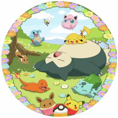 imagen 1 de puzzle circular pokémon 500 piezas