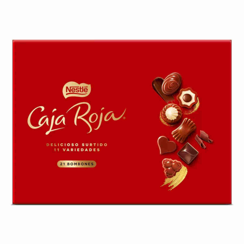 Imagen bombones caja roja nestlé 198grs