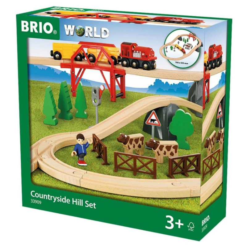 Set De Iniciación BRIO De Tren De Pasajeros Con Circuito Circular - 15 Piezas, Incluye Semáforo Y Pasajeros