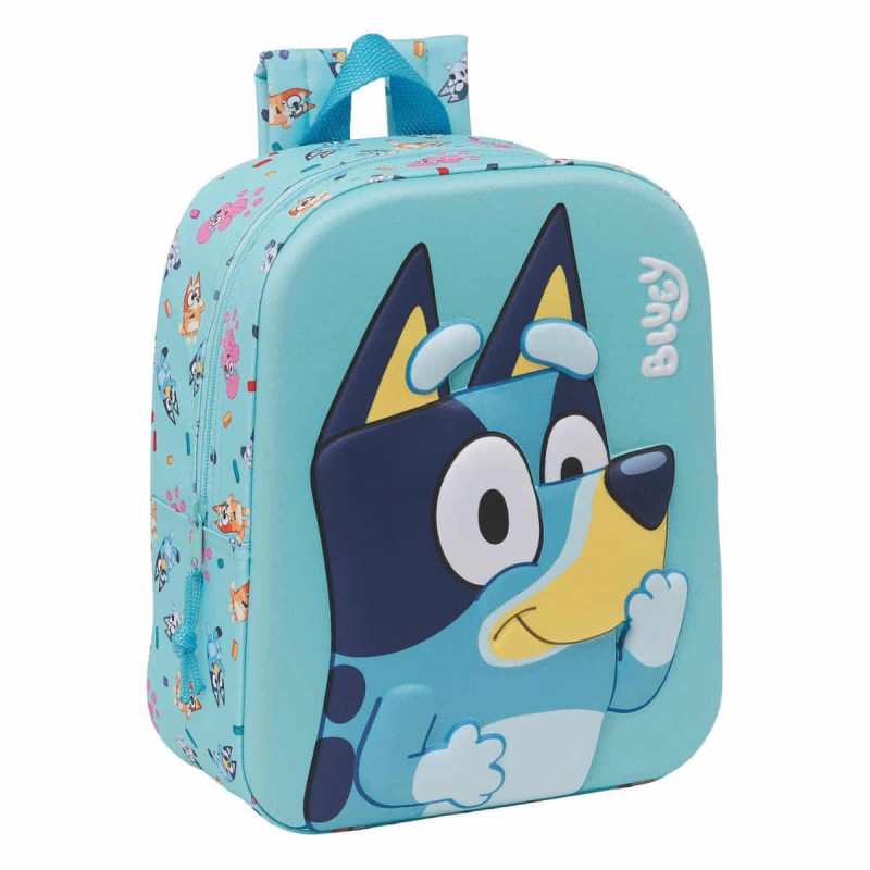 Imagen mochila guarderia bluey 3d 27cm Imagen mochila guarderia bluey 3d 27cm