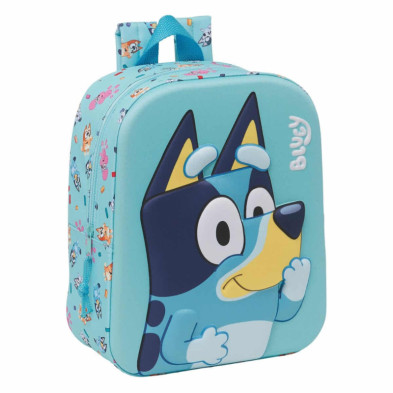 Imagen mochila guarderia bluey 3d 27cm