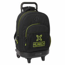 Imagen mochila con ruedas negra munich safta