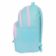 imagen 2 de mochila doble munich heaven 42cm celeste safta