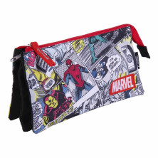 Imagen estuche portatodo marvel 3 compartimentos