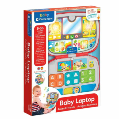 imagen 1 de ordenador baby laptop clementoni - amigos animales