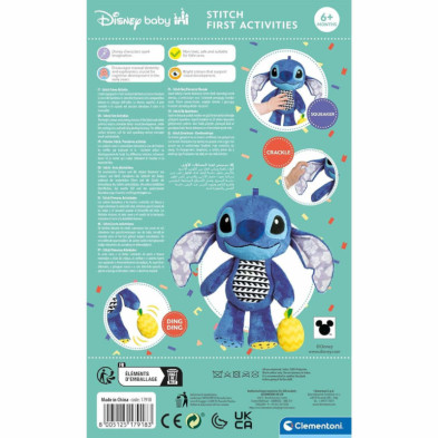 imagen 2 de peluche actividades stitch clementoni - disney bab