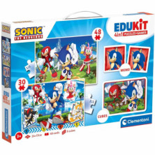 Imagen kit educativo 4 en 1 con sonic edukit clementoni