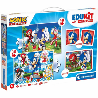 Imagen kit educativo 4 en 1 con sonic edukit clementoni