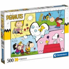 Imagen puzzle snoopy peanuts 500 piezas clementoni