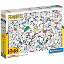 Imagen puzzle snoopy peanuts 1000 piezas impossible cleme