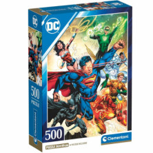 Imagen puzzle dc comics 500 piezas compact box clementoni