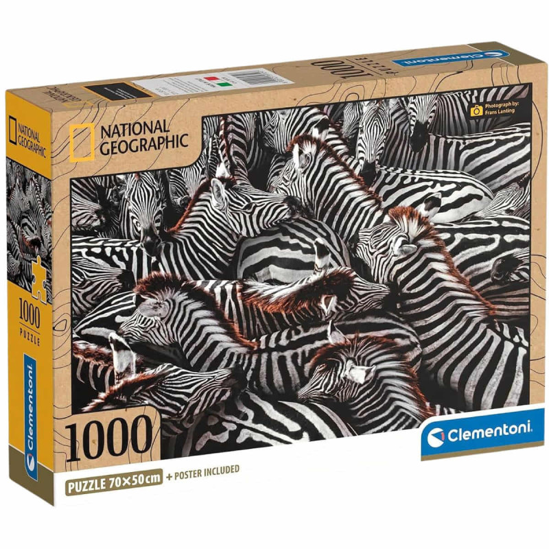 Imagen puzzle zebras national geographic 1000 piezas c