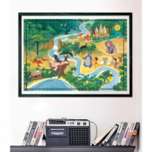 imagen 2 de puzzle libro de la selva story maps 1000 piezas cl