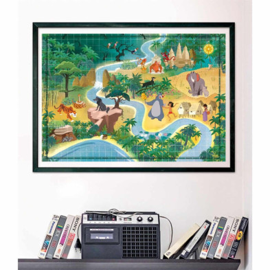 imagen 2 de puzzle libro de la selva story maps 1000 piezas cl