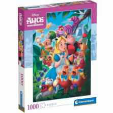 Imagen puzzle alicia en el país de las maravilla 1000 pie