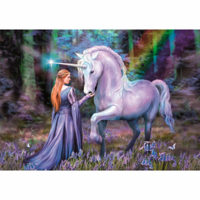 imagen 1 de puzzle bosque azul anne stokes 1500 piezas clemen