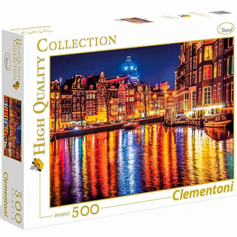 Imagen puzzle amsterdam 500 piezas clementoni
