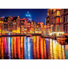 imagen 1 de puzzle amsterdam 500 piezas clementoni
