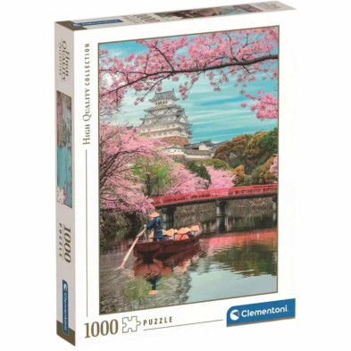 Imagen puzzle castillo himeji en primavera 1000 piezas cl