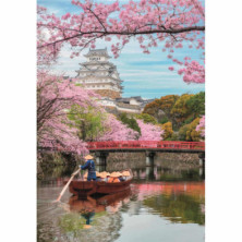 imagen 1 de puzzle castillo himeji en primavera 1000 piezas cl