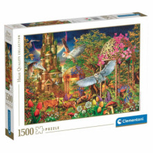 Imagen puzzle jardín de fantasia 1500 piezas clementoni