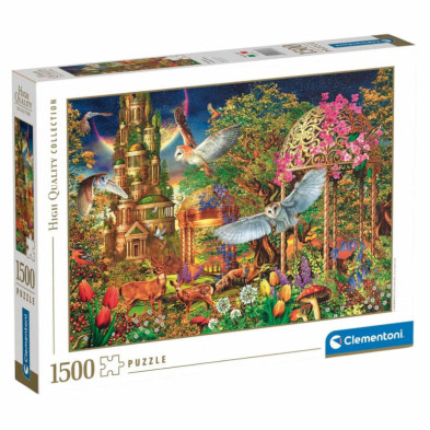 Imagen puzzle jardín de fantasia 1500 piezas clementoni