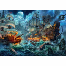 imagen 1 de puzle batalla pirata 6000 piezas clementoni