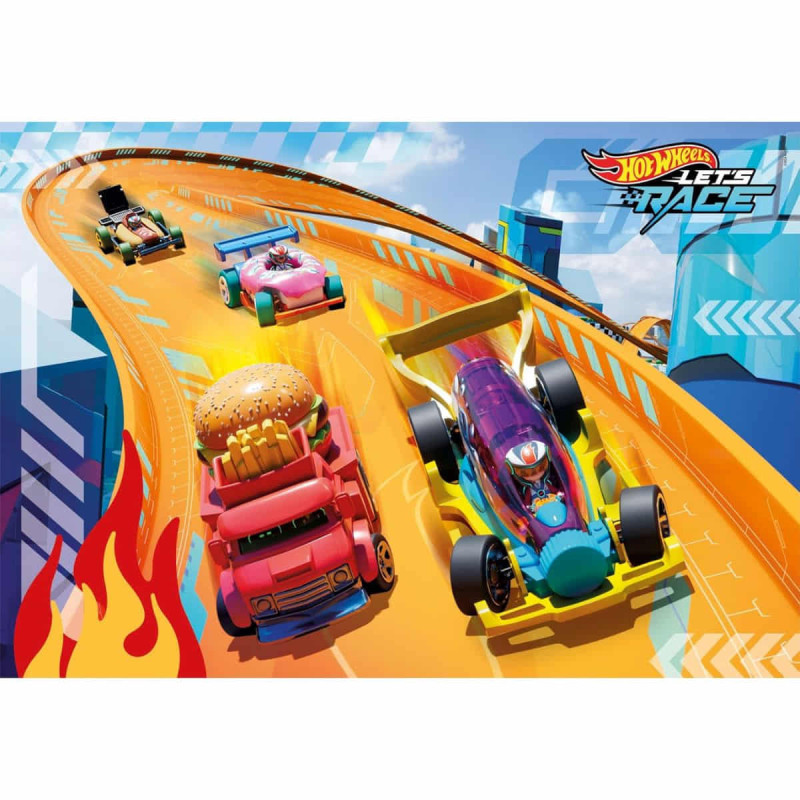 Puzle Maxi Infantil Hot Wheels 24 Piezas Clementoni - hipergol.com